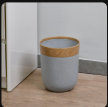 Wooden Finish Dust Bin